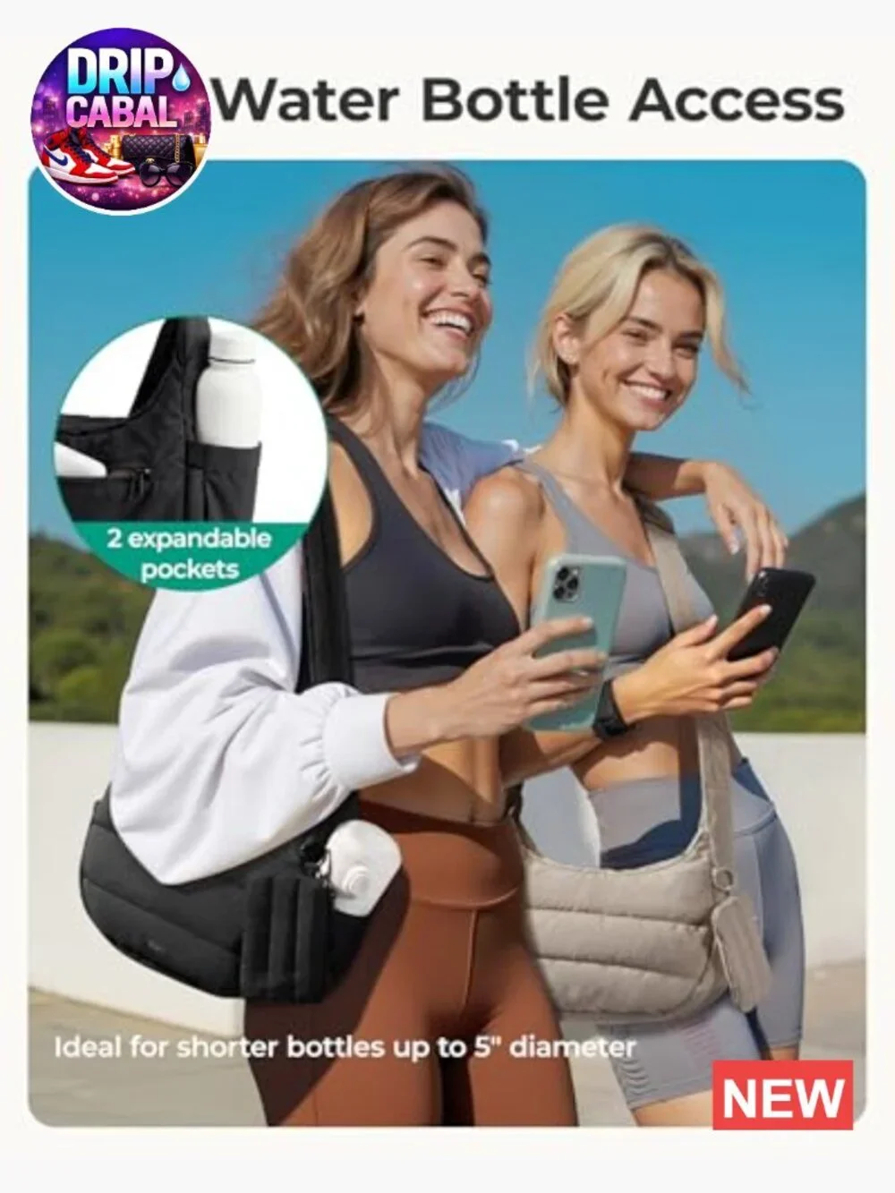 Quilted Puffer Hobo Crossbody Bag with Adjustable Strap, 3-Way Carry,
